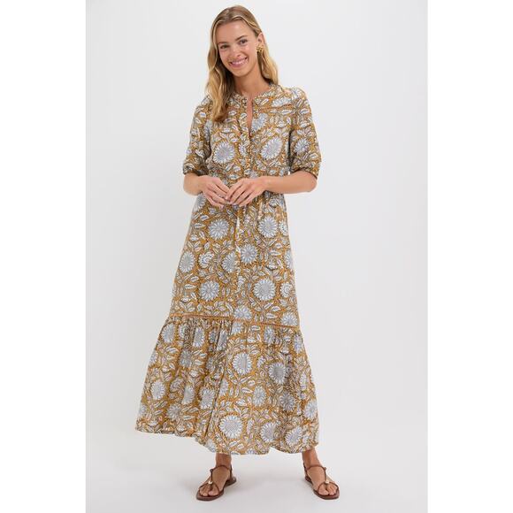 LOVE TOMAS BY EMERSON FRY Arles Satin Lucy 4 Short Sleeve Dress NWT L - Picture 1 of 7